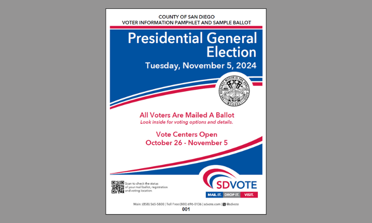 Voter Information Pamphlets Go Out to Registered Voters for Presidential General Election